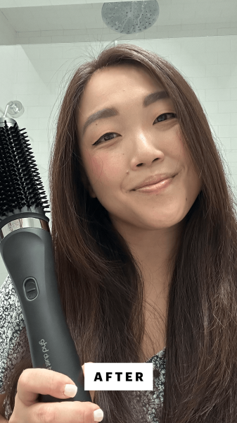 Lee after using the GHD Duet Blowdry