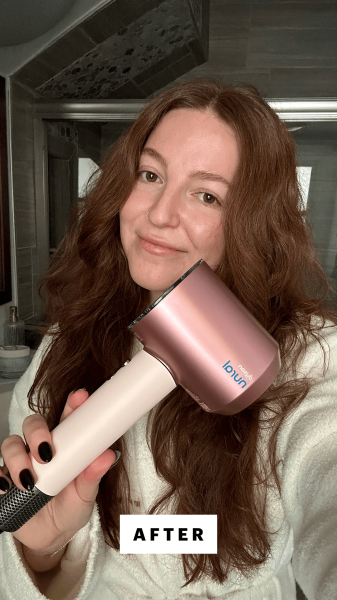Gulino after using the Dyson Supersonic Nural