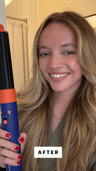 Fowler after using the Dyson Airwrap i.d. MultiStyler and Dryer